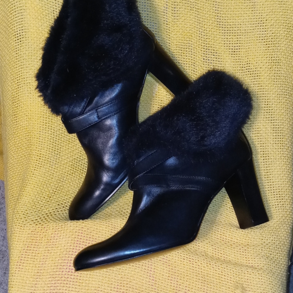 St. John's Bay Ankle Faux Fur Boots
